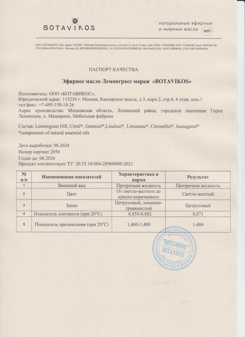 Паспорт №062024